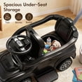 thumbnail image 3 of 3 in 1 Push Car, Licensed Ford Bronco, SHINPT Toddler Push Car with Parent Control Handle, Safety Fence, Lights, Music & Storage, Ride on Toy for Toddlers 18-36 Months, Black, 3 of 8
