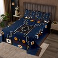 thumbnail image 2 of Erosebridal Tribal Aztec Coverlet Set King,Black Bedding Set,Geometry Room Decor,3-Piece, 2 of 5