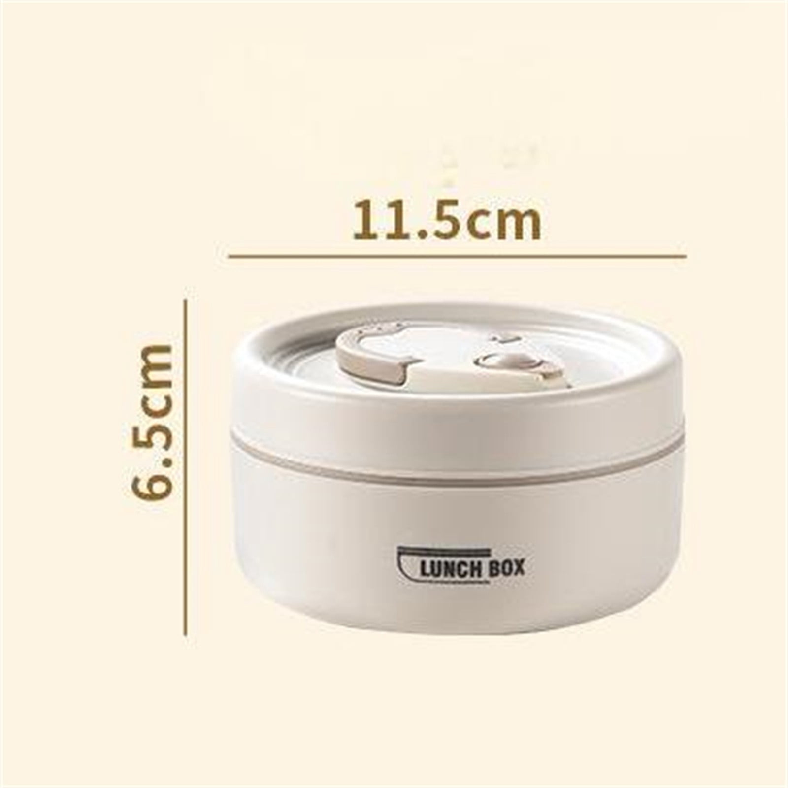 Portable Lunch Bag Bento Box Set Multi-Layer Thermal Food Organizer Leakproof Stainless Steel Storage Container Beige