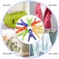 thumbnail image 4 of TEHAUX 12Ud Clips Para Ropa De Plástico Multicolor Clips Duraderos Para Sujetar Toallas En Sillas De, 4 of 7