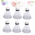 thumbnail image 3 of OUNONA 12Pcs Playing Shuttlecocks for Badminton White Plastic Balls with Sturdy Durable Structure, 3 of 8