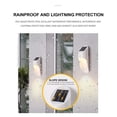thumbnail image 4 of Motion Sensor Outdoor Wall Light Solar Powered LED Lights For Garden Courtyard Patio Waterproof Security Light For House Exterior Up Down Lighting, 4 of 6