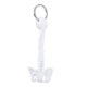 thumbnail image 5 of unbranded White Miniature Spine Keychain Durable Plastic Keyring for Mobile Phone and Bag, 5 of 7