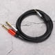 thumbnail image 5 of Cables de divisores de audio, cable de audio 2 en 1 1.8m 3.5 mm A 6.35 mm Resistencia A la Corrosió de Cobre anaeróbico para Electrodomísicos, 5 of 7