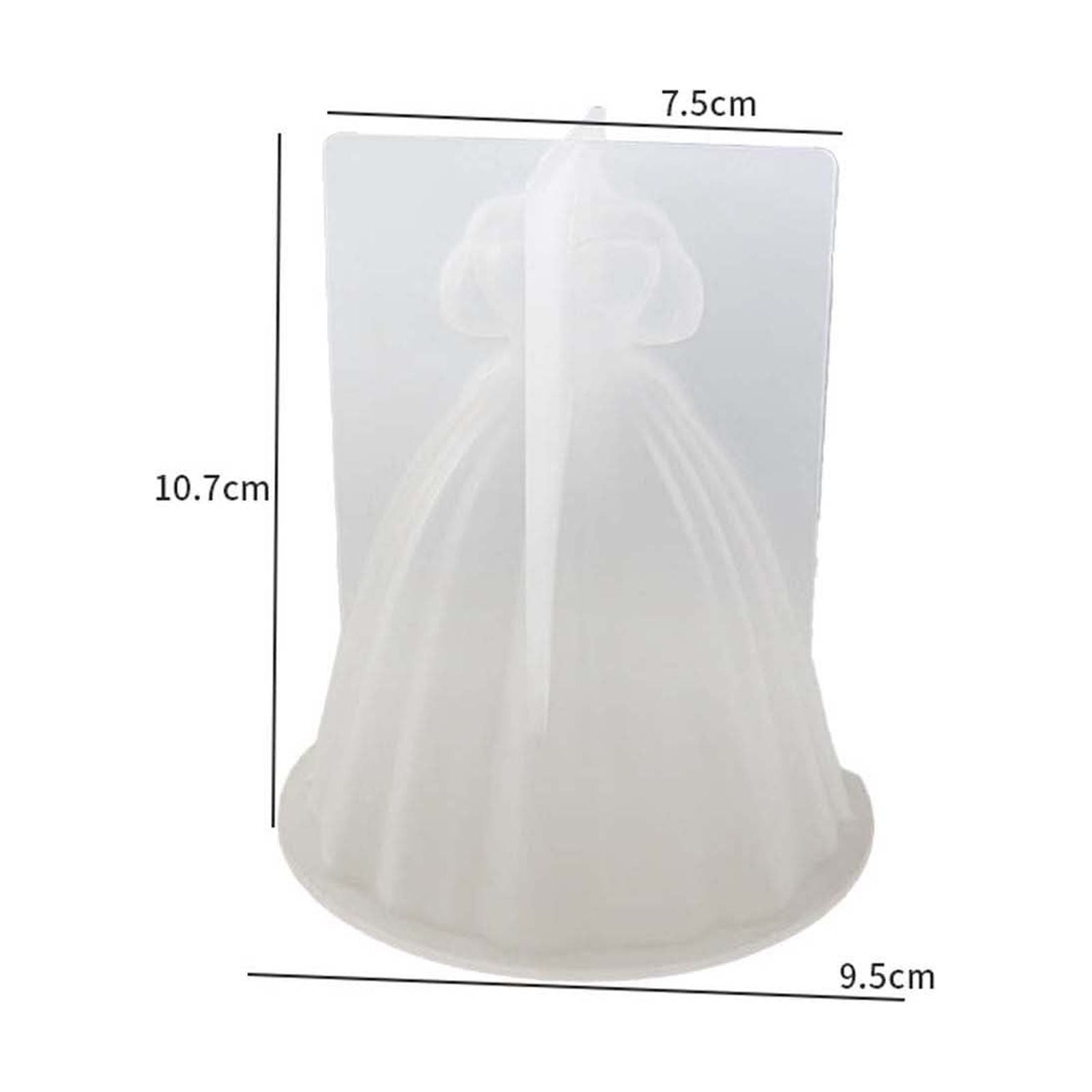 3D Silicone Mold — Rose Mannequin Shape, For Candy, Chocolate, Soap, Ice, Fondant, Food Safe