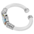thumbnail image 4 of GlassOfVenice Murano Glass Millefiori Bangle Watch - Silver White Multicolor, 4 of 7