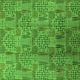 thumbnail image 1 of Ahgly Company Indoor Square Oriental Green Industrial Area Rugs, 7' Square, 1 of 4