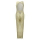 thumbnail image 5 of Mujeres Sexy Cremallera Vendaje Lentejuelas Color sólido Sin espalda Cuello en V Mono sin mangas Fridja  hfkajh102858, 5 of 7