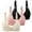 PK2, variant on Sngxgn Comfort Unlined Wireless Bra for Women with S upport Silky Smooth Bralettes,Seamless T-Shirt Bra(PK2,40)