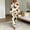 Beige-2, variant on BaoFuBaoMei Halloween Pajamas Sets Woman Plus Size Long Sleeve Top and Pants Sleepwear Ghost Pumpkin Bat Print Soft Cozy Lounge Set