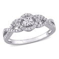 thumbnail image 1 of 1/4 Carat (ctw) Diamond Infinity Twist Ring in Sterling Silver, 1 of 4