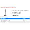 thumbnail image 2 of Intake Valve - Compatible with 2000 - 2008 Jaguar S-Type 2001 2002 2003 2004 2005 2006 2007, 2 of 2