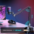 thumbnail image 2 of USB Microphone Kit Podcast Recording Cardioid Condenser Mic With Adjustable Arm Stand For Gaming Streaming, 2 of 9