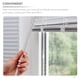 thumbnail image 2 of Barra de cortina con apertura para persianas, varilla transparente inclinable para ventanas y puertas de 21 pulgadas, 2 of 8