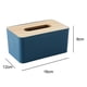 thumbnail image 2 of Cubierta de caja de pañuelos de madera para pañuelos faciales de papel, soporte de caja de pañuelos rectangular de madera, 2 of 5