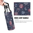 thumbnail image 4 of Yayeee 20oz Insulated Water Bottle Double Wall Stainless Steel with Flip Straw Lid, Red and Blue Fireworks Pattern, 4 of 7