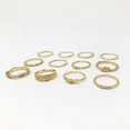 thumbnail image 5 of Magik Knuckle Ring Sets Stacking Bands Midi Mid Above Joint Rings Punk Finger Tip (12 Pcs Wiring Gold), 5 of 8