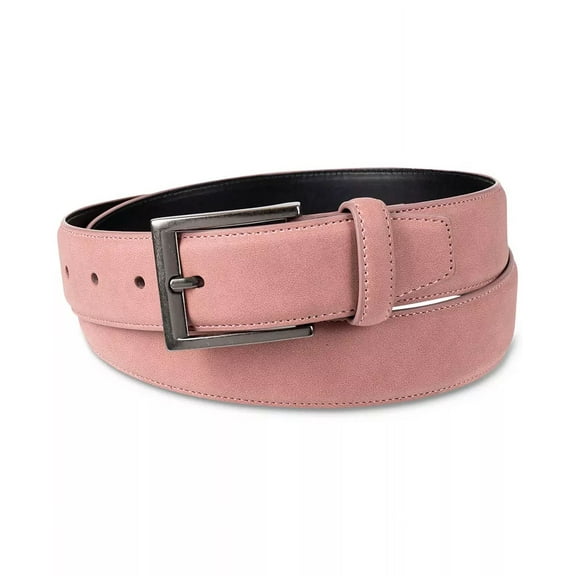Alfani Men Faux-Suede Belt, Pink S 30-32