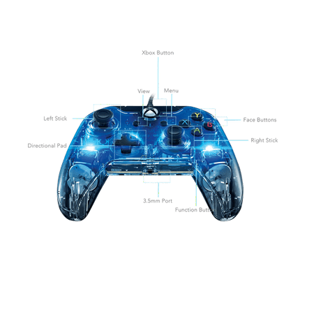 Afterglow - Prismatic Controller for Xbox One, Xbox One S and Xbox One X - Transparent