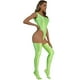 thumbnail image 4 of Traje de baño para mujer, leotardo sin mangas de corte alto, mono con medias altas hasta el muslo, ropa de playa brillante sin espalda para mujer, traje de baño, 4 of 5