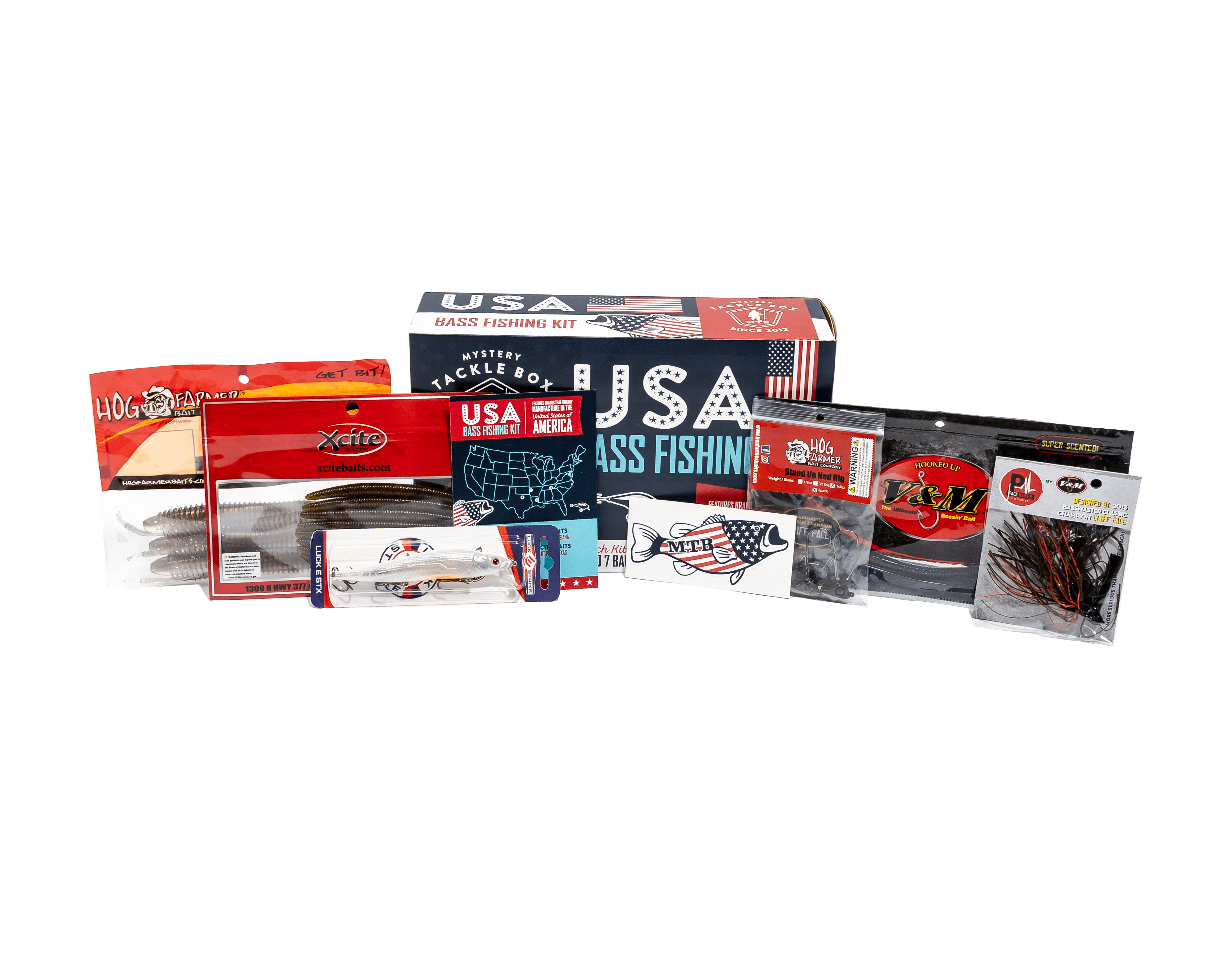 Mystery Tackle Box USA Bass Lure Kit