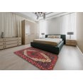 thumbnail image 5 of Ahgly Company Machine Washable Indoor Rectangle Traditional Dark Almond Brown Area Rugs, 7' x 9', 5 of 7
