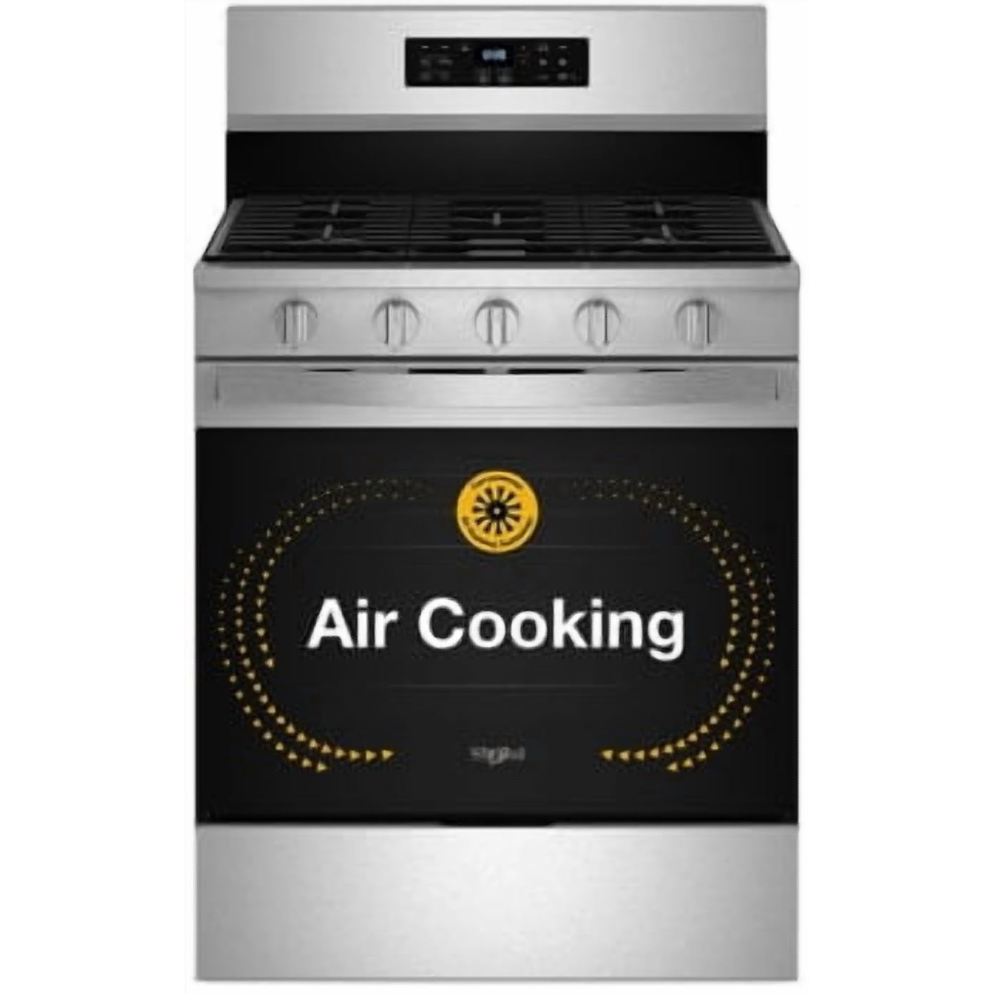 Whirlpool WFGS5030RZ 30-Inch Freestanding Single Gas Range with Air Cooking Technology - 5.0 cu. ft.