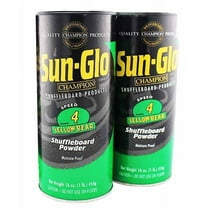 Twin Pack of Sun-Glo #4 Speed Yellow Bear Shuffleboard Powder Wax