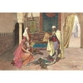 thumbnail image 2 of Giulio Rosati 14x11 Black Ornate Wood Framed Double Matted Museum Art Print Titled: The Carpet Merchant, 2 of 5