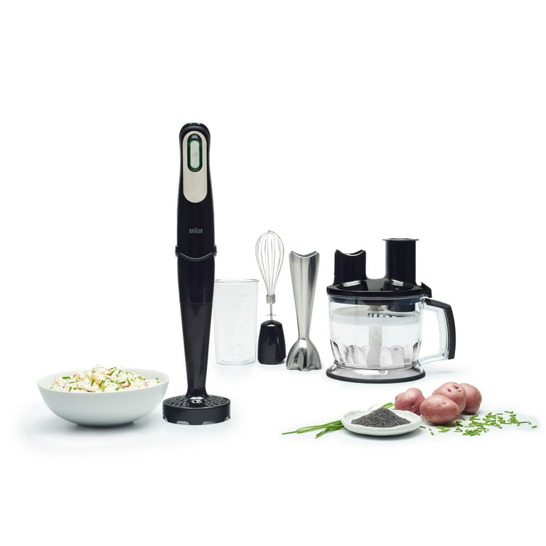 Braun MultiQuick 7 Immersion Hand Blender with Food Processor, Whisk,  Beater & Masher
