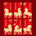 thumbnail image 1 of 2026 Année du Cheval Enveloppe Rouge 2026 Sac à Argent Porte-Bonheur Nouvel An, 1 of 8