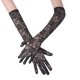 thumbnail image 2 of Guantes largos de encaje XCF para fiesta de Halloween negro, 2 of 4