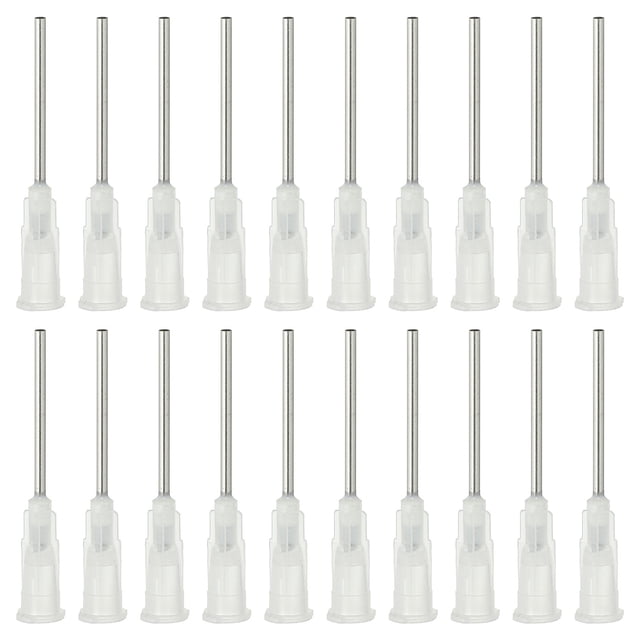 Uxcell Blunt Tip Dispensing Needles Industrial Liquid Dispenser Needle Lure Lock for Refilling Liquid Inks Adhesive Glue Clear