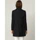 thumbnail image 5 of Abrigo Largo Abotonado De Manga Larga Con Solapa Con Muesca Clásica Invierno Para Mujer Negro XL, 5 of 6