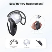 Protective Case for Meta Quest 3 Controller, VR Gamepad Anti-collision Accessory with 1 Pair Of Thumb Grip Caps-Black