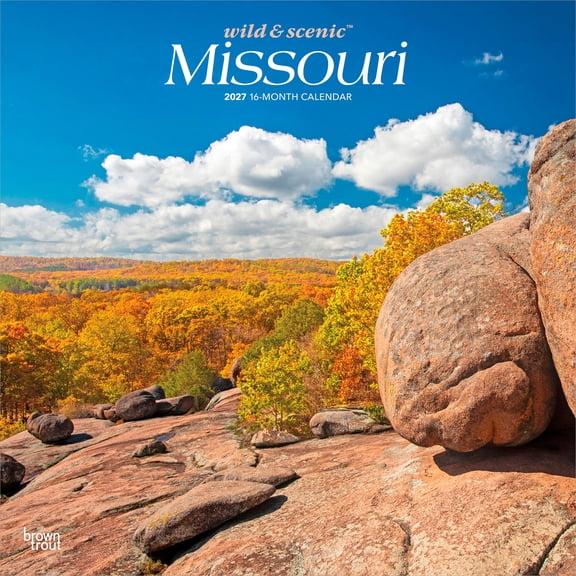 Missouri Wild & Scenic | 2027 12x24" (Hanging) Wall Calendar | Plastic-Free