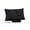 Black, variant on SGI Bedding 2 Piece 26X26 Shams White Solid 600 Thread Count Standard Shams