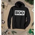 thumbnail image 3 of S4E Men's Distressed Boo Halloween Hoodie Sweatshirts XX-Large Black, 3 of 4