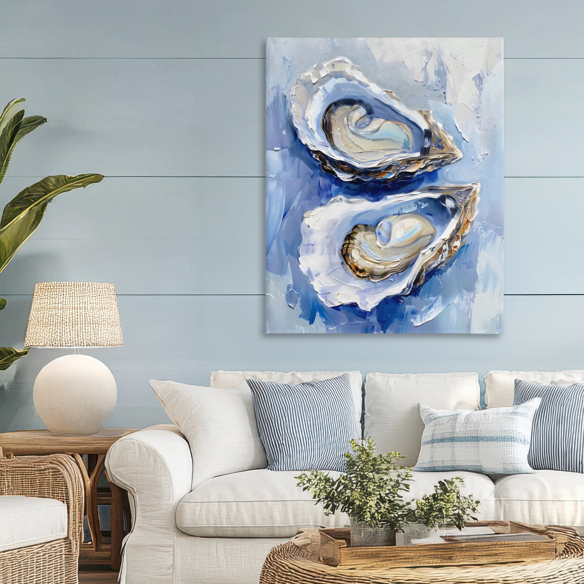 Stupell Industries Oysters On The Half Shell Canvas Wall Art, design by Creative Studio
