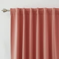 thumbnail image 4 of Quality Home Basic Thermal Blackout Curtains - Back Tab/Rod Pocket - Brick (Set of 2 Panels), 4 of 4