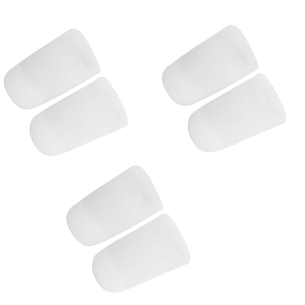 3 Pares de Protectores de Dedos de Gel de Silicona para Uñas Encarnadas, Cubierta Suave de Maíz Sunnimix protector de puntera