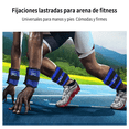 thumbnail image 3 of 2pc Pesas   Lab.G Fitness Par De Polainas 1kg Cada Una Para Tobillos Azul Negro, 3 of 5