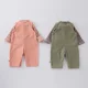 thumbnail image 2 of Pelele sin mangas para bebé de 0 a 3 años, mono infantil de Color sólido, monos para niño pequeño, ropa de primavera para niños y niñas, camiseta a rayas opcional, 2 of 6
