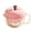 Pink, variant on QIUXUJ- 21×17cm Apple Shaped Clear PP Fruit Colander with Drain Basket, Hand Crank Multifunctional Kitchen Strainer Bowl, BPA-Free Veggie Washing Sieve for Pantry Countertop Essentials (Red)