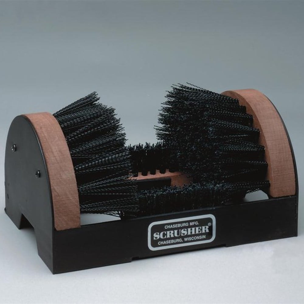 H1 Black Boot Brush with Scraper