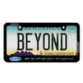 thumbnail image 2 of Ford Expedition in 3D Dark Gray Letters on Black Metal License Plate Frame, 2 of 8