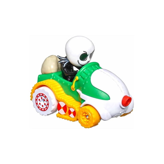 Jack Skellington, The Nightmare Before Christmas, Green/Yellow - Mattel Hot Wheels HKB86956M - 2.25" Scale Diecast Model Car