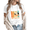 White-1, variant on Women fun World's Best Cat Dad Ever Retro Sunset Cat Family Graphic Tees T-Shirt Tops Round Neck Printed Cotton T-Shirt Black S-5XL