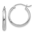 thumbnail image 1 of 14K White Gold Hoop Earrings, 1 of 4
