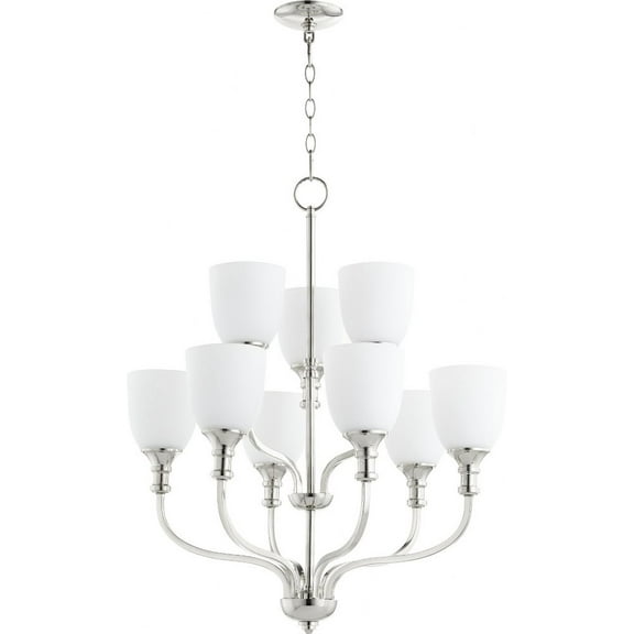 Quorum Lighting - Richmond - 9 Light 2-Tier Chandelier in Quorum Home Collection